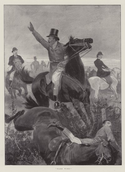 ¡Cuidado con el alambre! de Richard Caton Woodville junior